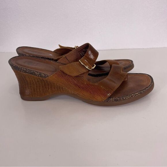 Ariat Tan Leather Heeled Sandals - Picture 1 of 8